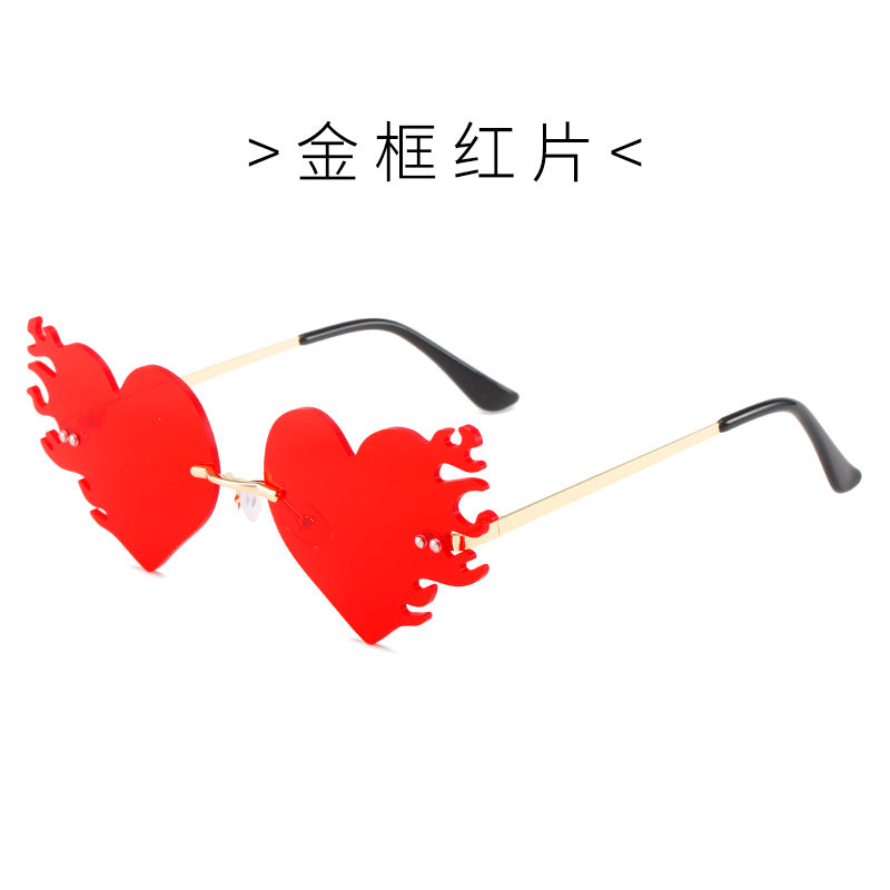 Wholesale Frameless Colorful Metal PC Sunglasses